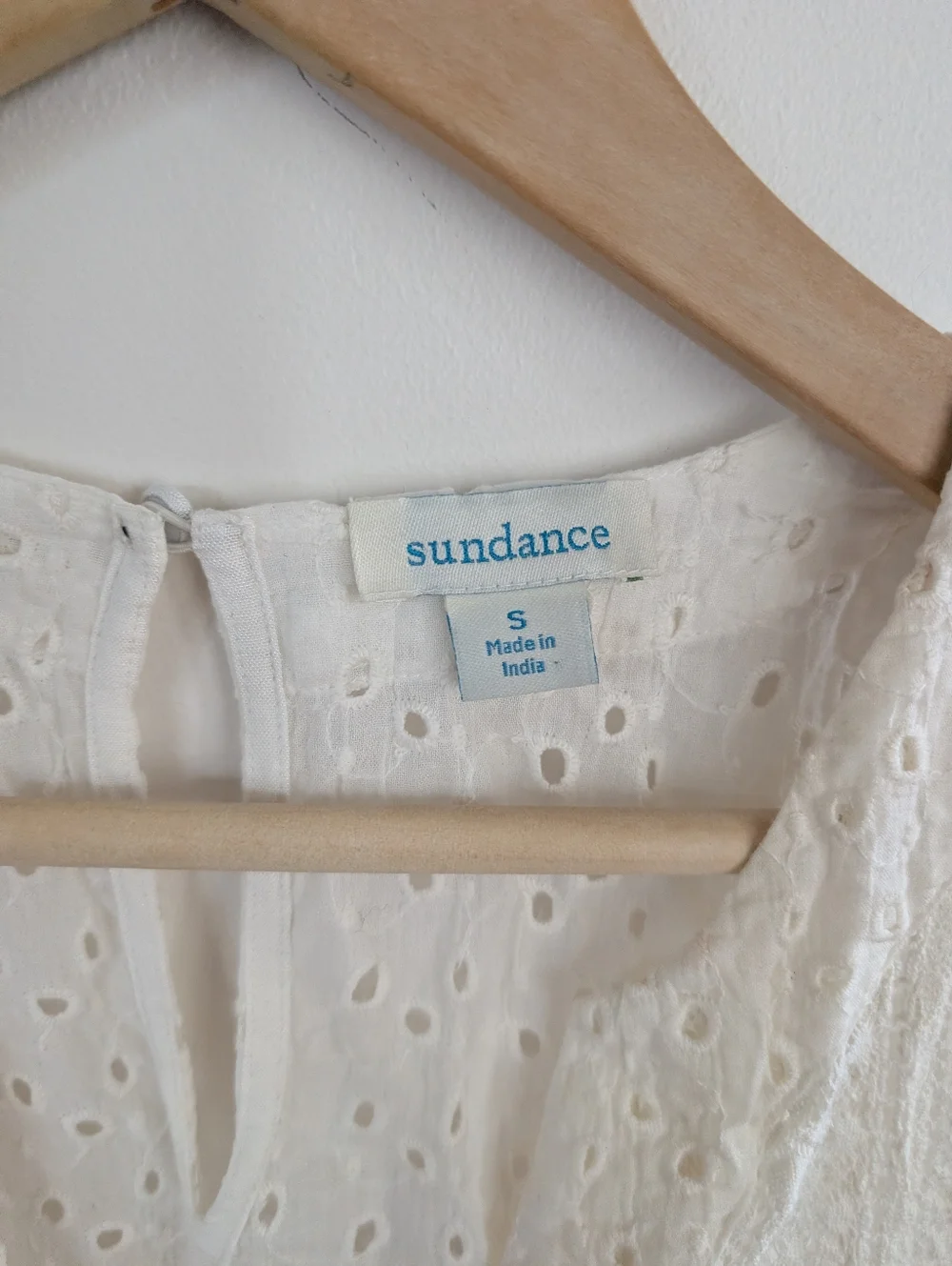 Sundance Zelie Ivory Eyelet Midi Dress Sleeveless Boho $168 S Small - Picture 4 of 8